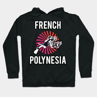 French Polynesia Scuba Diving Retro Hoodie